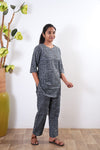 Powder blue cotton sleep wear