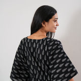 Midnight black cotton kaftan