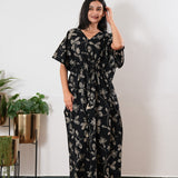 Snowflake cotton kaftan