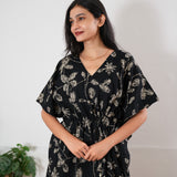 Snowflake cotton kaftan