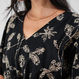 Snowflake cotton kaftan