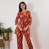 Tangerine cotton comfies