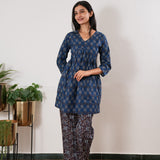 Indigo cotton comfies