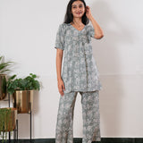 Soft grey cotton sleep wear