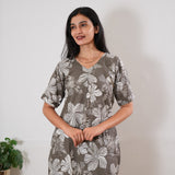 Grey cotton sleep wear