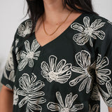 Midnight black cotton sleep wear