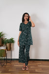 Forest green cotton sleep wear