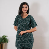 Forest green cotton sleep wear