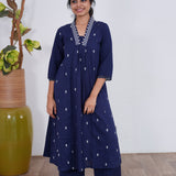Royal blue cotton co-ords set