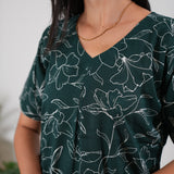 Forest green cotton sleep wear
