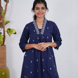 Royal blue cotton co-ords set