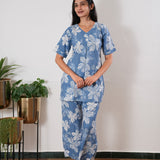 Azure cotton sleep wear