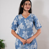 Azure cotton sleep wear