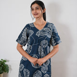 Midnight blue cotton sleep wear