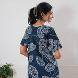 Midnight blue cotton sleep wear