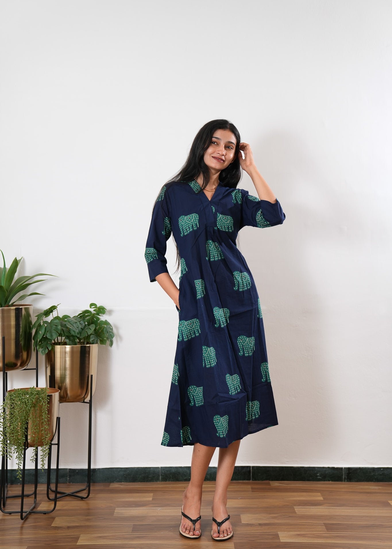 green emerald velvet dress Long Shiva Dress - Jersey (clearance)