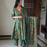 Emerald cotton suit set