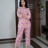 Blush pink cotton lounge-sleep wear