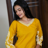 Mustard floral co-ord set