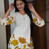 Mustard tulips cotton co-ords set