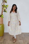 Yellow garden cotton kurti