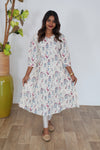 Pink bird cotton kurti