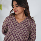 Radhi ajrakh cotton kurti