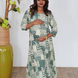 Pastel green maternity nursing wear