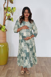 Pastel green maternity nursing wear