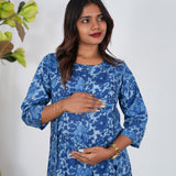 Royal blue maternity nursing wear