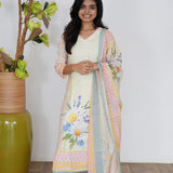 Butter yellow cotton suit set