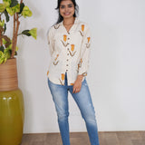 Mustard tulip cotton shirt