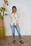 Mustard tulip cotton shirt