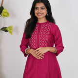 Fuschia viscose co-ord set