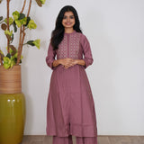 Mauve viscose co-ord set