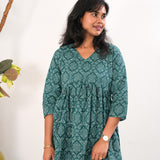 Turquoise cotton comfies