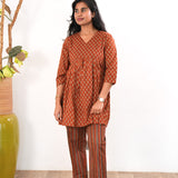 Brick brown cotton comfies