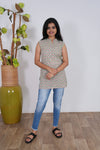 Thyme cotton short kurti (attached sleeves)