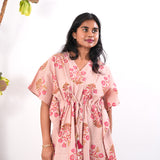 Mauve cotton kaftan