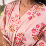 Mauve cotton kaftan