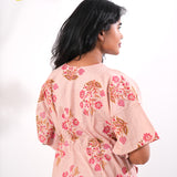 Mauve cotton kaftan
