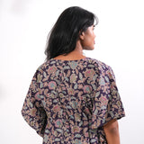 Violet cotton kaftan