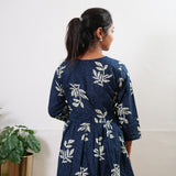 Navy floral cotton comfies