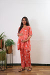 Crimson cotton maternity sleep wear