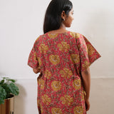 Roses cotton maternity nursing kaftan