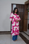 Magenta maternity nursing wear
