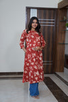 Rust orange maternity nursing wear