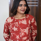 Rust orange maternity nursing wear