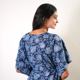 Midnight blue cotton kaftan