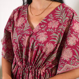 Pomegranate cotton kaftan